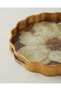 Floria Glass Decorative Tray 34 cm Brown - 3