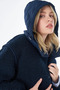 Hooded Anorak Coat Navy Blue - 7