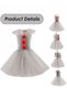 Clown Costume for Girls Halloween Clown Costume Set Cute Tulle Tutu Dress Cosplay Dress Up Costumes - 4