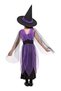 Girls Witch Costume, Witch Dress Colour Dress with Witch Hat and Broom Handle - 4