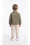 Pocket Detailed Buttoned Boys' Shirt-T-Shirt-Pants Set - 4