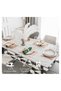 Faux Linen Placemats, Rectangular Heat Resistant Table Mats, Up to 230℃, Machine Washable Non-Slip Fabric Placemat for Home Banquet Table Deco - 3