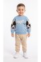 Hey! Dog Printed Baby Boy Top and Bottom Set