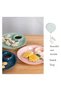 Food Grade PP Snack Plate, Round Divided Tray with Sauce Cup, Dumpling & Pastry Plate for Home, Party, Christmas & New Year - 3
