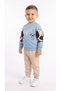 Hey! Dog Printed Baby Boy Top and Bottom Set - 3