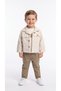 Pocket Detailed Buttoned Boys' Shirt-T-Shirt-Pants Set