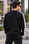Men's Striped Detail Crewneck Sweatshirt - 2