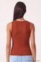 2-Piece Ribbed Thick Strap Knitted Undershirt Lhj0002 Taupe Pink - 4