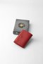 Genuine Leather Snap Fastener Women's Card Holder Red – 2527 - 4