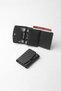 Genuine Leather Snap Fastener Women's Card Holder Black – 2527
