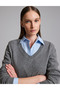 Gray Melange Regular Fit Sweater 50331419-Vr086 - 2
