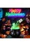 Halloween Witch Cauldron Smoke Decoration, Floating Pouring Potion Bottle Skeleton Figurine, Mist Maker Light Tabletop Party Scene Decoration - 6