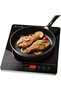 Single Induction Cooker 2000W, Electric Induction Cooktop with Smart Touch Control, 10 Power Levels, Adjustable Heat, Safety Shut-Off, Voltage Protection, AF2000ICSB