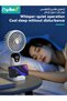 Portable Handheld Turbo Fan, USB Rechargeable Personal Fans, Mini Pocket Fans with LED Display＆Phone Stand, Foldable Personal Fan for Travel, Outdoor, Camping, Beach, Makeup - 5