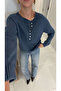 Senna Indigo Buttoned Knitwear