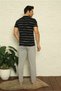 Men's Black 3-Piece Pajama Set - 5
