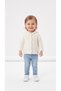 Buttoned Hooded Baby Girl Jacket
