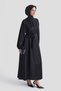 Tie-Waist Satin Dress Black - 2