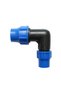 Reduced compression connection elbow D25x20mm for irrigation systems