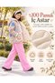 Girl's Floral Patchwork Quilted Coat |   Water Repellent, 100% Cotton Muslin Lined, Hooded - 2