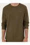 Dark Khaki Regular Fit Crew Neck Sweatshirt 50279552-Vr111 - 6