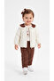 Collared Bowknot Baby Girl Set - 2