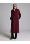 Burgundy Cashmere Coat 50329239-Vr014 - 5