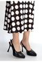 Arim Black Patent Leather Platform Heel Shoes - 3