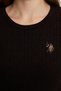 Women's Dark Brown Basic Sweater 50331602-Vr084 - 6