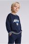 100% Cotton Oversize Football Printed Thick Sweatshirt for Baby Boy I0652A526Cw