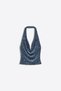 Drapeli pullu halter top