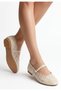 Tuwe Beige Tulle Ballerina Shoes - 2
