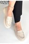 Narli Beige Patent Leather Oxford Shoes - 2