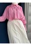 Shirt with Ruffled Sleeves - 526 - Pink