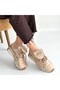 Dissa Beige Leather Laced Parachute Detailed Sports Shoes - 4