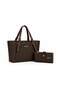 Women's Hand and Shoulder Bag with Wallet Combination Size: Length: 25 Width: 35 cm