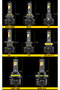 48000Lm H4/9003/HB2 Hi/Lo 6000K Cold White BMTxms Canbus H4 H1 H11 H7 LED Headlight For VW Golf Jett - 2