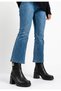 Cupa Black Leather Heeled Boots