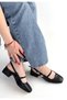 Liva Black Leather Heeled Shoes - 4