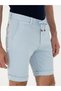 Blue Regular Fit Waist Tie Shorts 50287286-Vr036 - 5