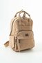 Soft Touch Premium Gummy Fabric, Women's Backpack - Brown Model: (D&L-14-19F) - 4