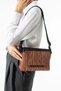 Soft Touch Premium Gummy Fabric, Women's Shoulder Bag - Tan Model: (D&L-14-20F)