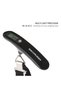 Digital Luggage Scale, 50 kg/110 lb Handheld Travel Weighing Scale with LCD Display, kg/lb Switching, Fabric Strap & Metal Hook, Black - 4