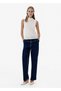 Draped Collar Ecru Knitwear Top - 2