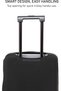 20-Inch Fabric Luggage Cover, Wear-Resistant Suitcase Protector with Handle & Wheel Access, Dust & Splash Protection, Washable Reusable Travel Cover, Black - 4