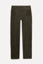 Men's Khaki Straight Fit Trousers - 2