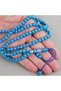 Hajj Umrah Gift Stone 99-Piece 7mm Prayer Beads - Blue - 4