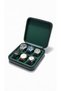 Wooden Case 6-Piece Watch Box |   20×20×7 cm |   Velvet Interior, Zippered Watch Storage Box Khaki - 4