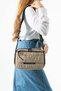 Soft Touch Premium Gummy Fabric, Women's Shoulder Bag - Beige Model: (D&L-14-20E) - 2