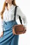 Soft Touch Premium Gummy Fabric, Women's Shoulder Bag - Tan Model: (D&L-14-20E)